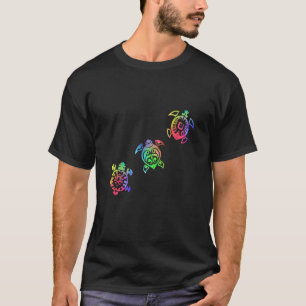 T-shirt Créature Tribale Océan Amoureux Animaux Cadeau Col