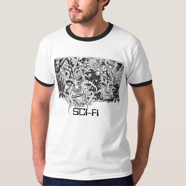 T-SHIRT CRÉATURES DE LA SCIENCE FICTION (Devant)