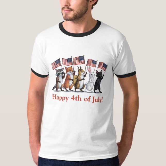 T-shirt Créatures des bois du 4 juillet (Devant)