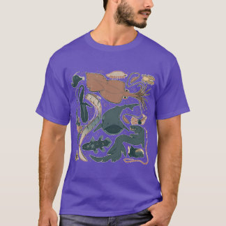 T-shirt Créatures des profondeurs V2 vintage
