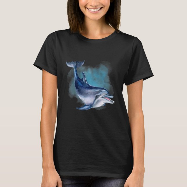 T-shirt Créatures Dolphin Profond Océan et Rift Life (Devant)