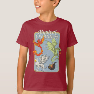 T-shirt Créatures Magiques Graphisme Vintage