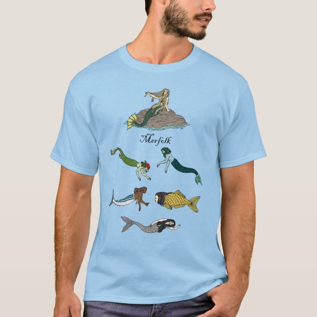 T-shirt Créatures marines anthropomorphes (Devant)