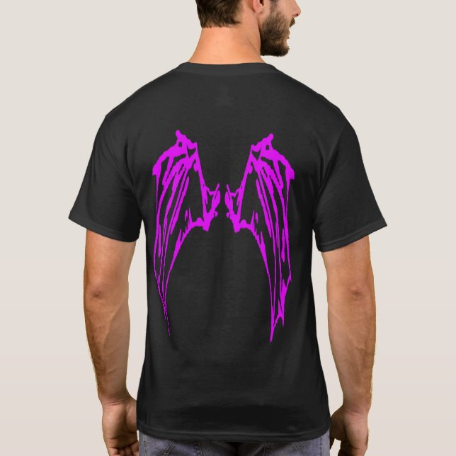 T-shirt Créatures mystiques 1 ailes - Purple Outline (Dos)