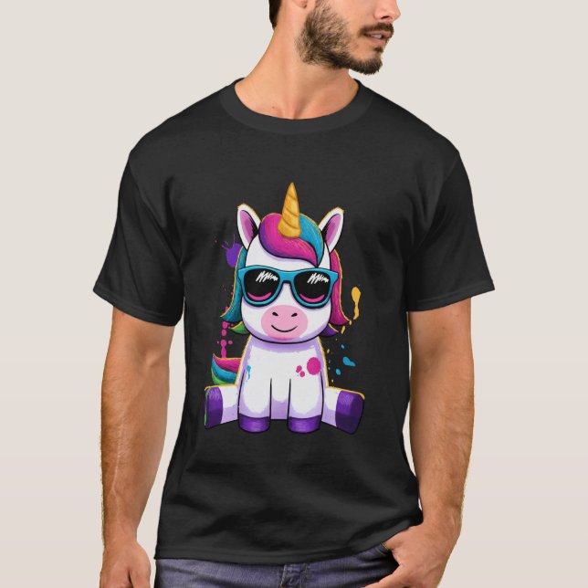 T-shirt Créatures Mythiques Conte de Fées Cheval Fantaisie (Devant)