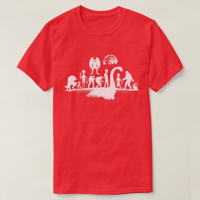 T-shirt Créatures Mythiques Cryptides (Design devant)