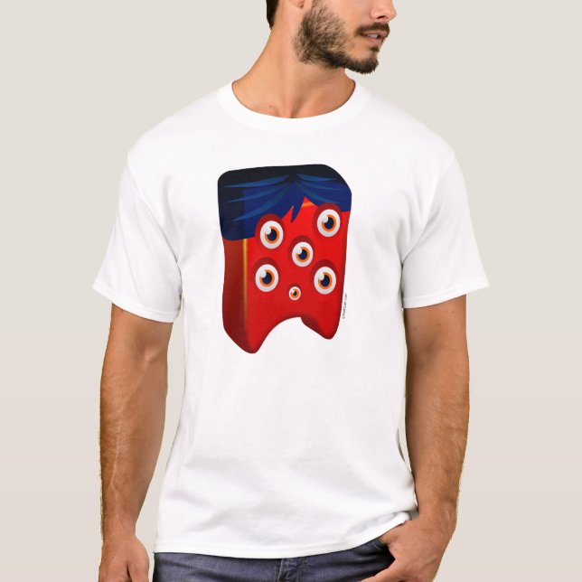T-shirt Créatures - rouge (Devant)