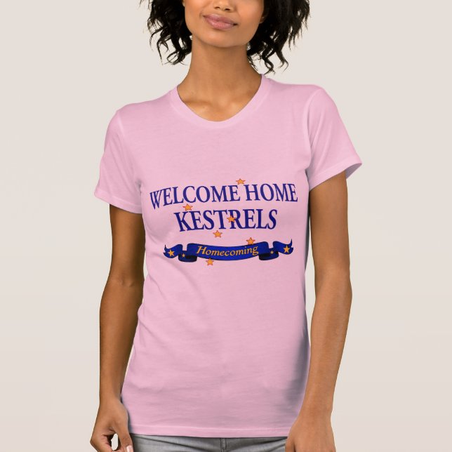 T-shirt Crécerelles à la maison bienvenues (Devant)