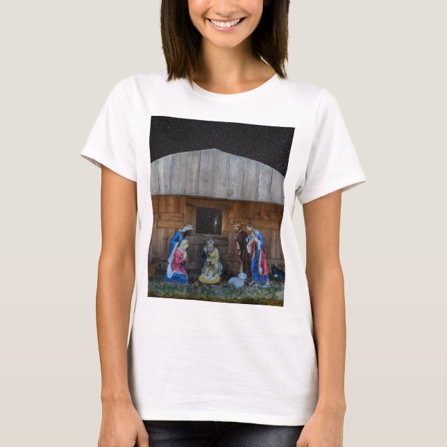 T-shirt Crèche de Noël (Devant)
