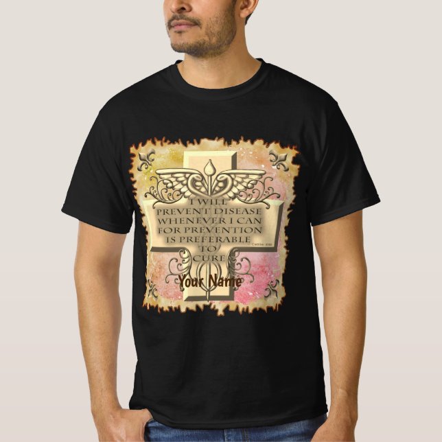 T-shirt Credo Caduceus Médicale (Devant)