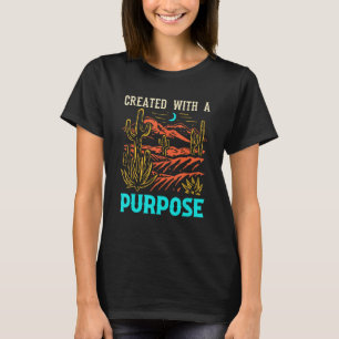T-shirt Créé avec un but Boho Western Cactus Désert