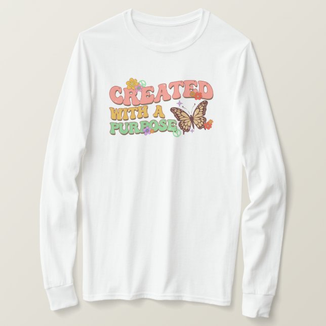 T-shirt Créé dans un but (Design devant)