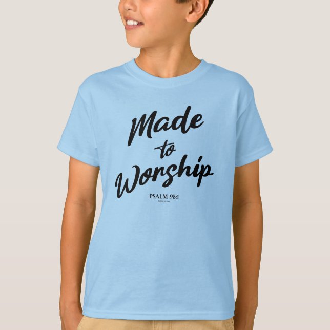 T-shirt Créé pour Adorer Psaume 95:1  (Devant)