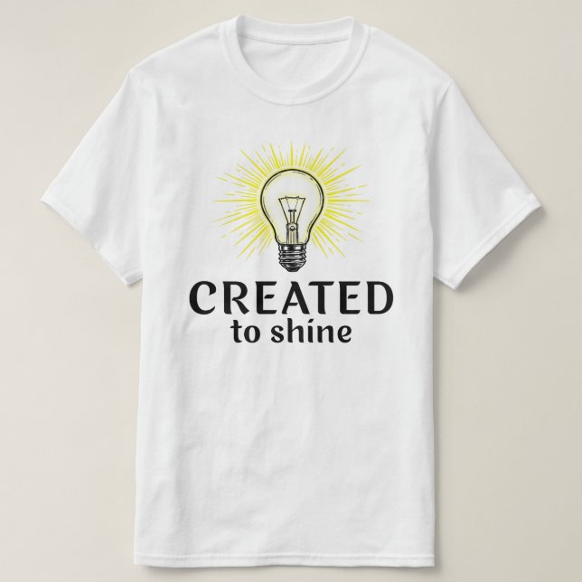 T-shirt Créé Pour Briller (Design devant)
