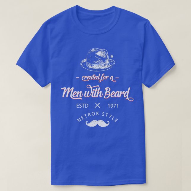 T-shirt créé pour Hommes avec barbe (Design devant)