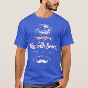 T-shirt créé pour Hommes avec barbe