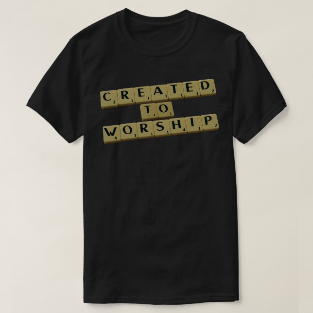 T-shirt Créé pour le culte (Design devant)