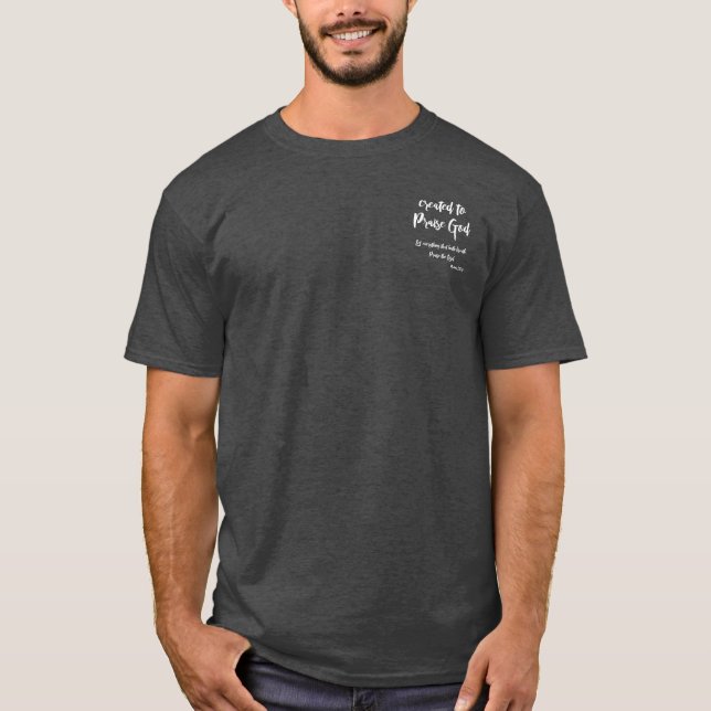 T-shirt Crée pour louer une citation de poche avec un vers (Devant)
