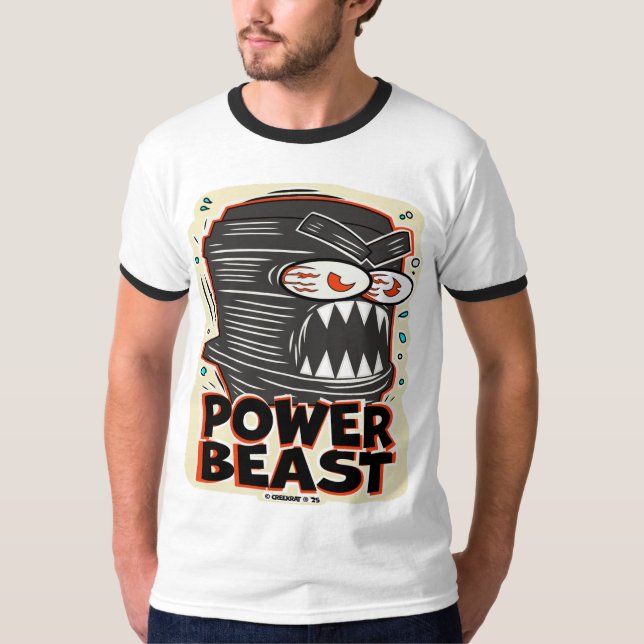 T-shirt Creekrat Cartoon Studios Power Beast (Devant)