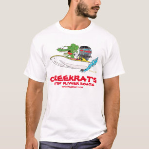 T-shirt Creekrat CARtoons Flyin' Fliver Flivver Boat Art
