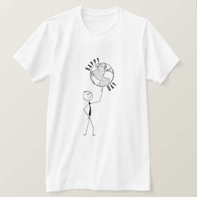 T-shirt Creen people Happy Jour des terres Holiday Cadeau  (Design devant)