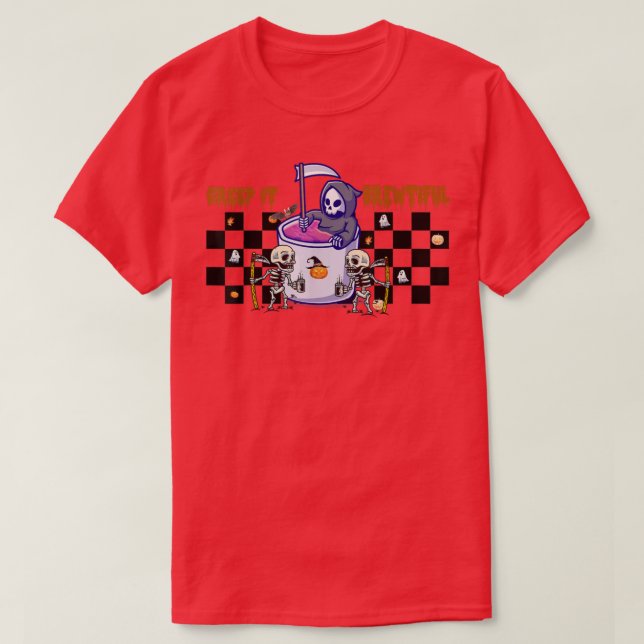 T-shirt Creep It Brewtiful Funny Coffee Day Café Lover G (Design devant)
