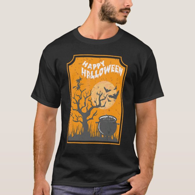 T-shirt Creep It Real Happy Halloween (Devant)