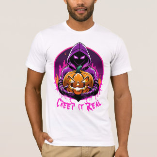 T-shirt Creep it Real, Horreur Halloween illustration