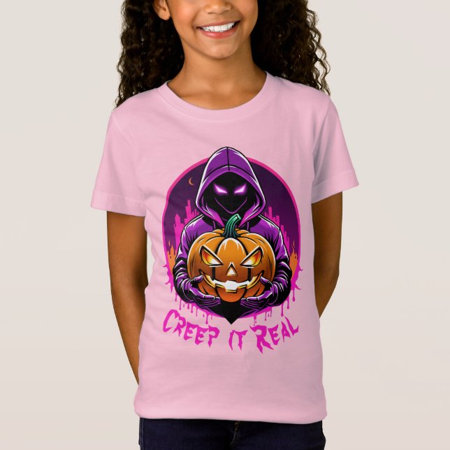 T-Shirt Creep it Real, Horreur Halloween illustration (Devant)