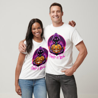 T-shirt Creep it Real, Horreur Halloween illustration