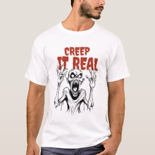 T-shirt CREEP IT REAL : Horreur rétro Halloween esthétique