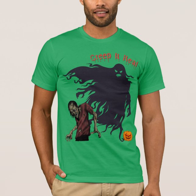 T-shirt Creep It Real Zombie Shirt - Effrayant graphique d (Devant)