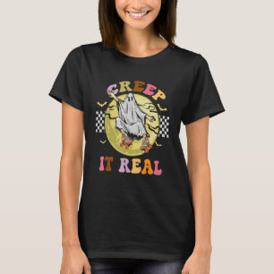 T-shirt CREEP IT VRAI Skateboard Ghost Vintage Retro Hal