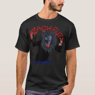 T-shirt Creep - Pose de masque de loup-garou de l'AC Peach
