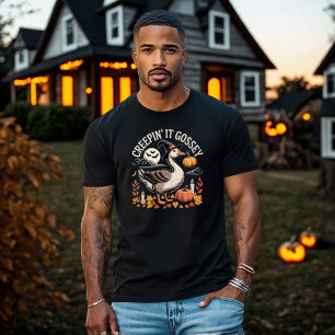 T-shirt Creepin' It Gossey Oie d'Halloween en Casquette de