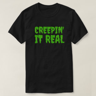 T-shirt Creepin'It Real Halloween Parties scintillant