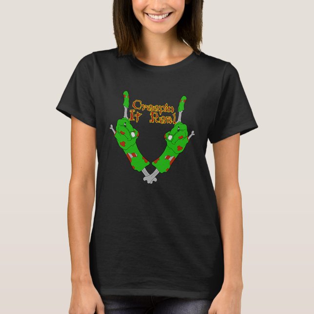 T-shirt Creepin'It Real Zombie Halloween (Devant)