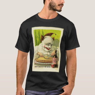 T-shirt Creepy Evil Victorian Clown Christmas Greeting