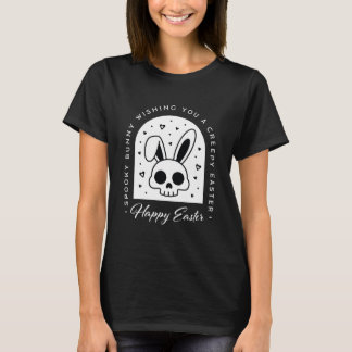T-shirt Creepy Happy Easter bunny skull gothic aesthetic