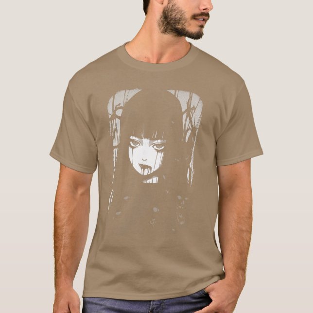 T-shirt Creepy Japanese Anime Manga Horror Pastel Goth Gru (Devant)