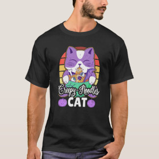 T-shirt Creepy Noodles Cat