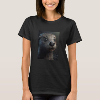 T-shirt Creepy Otter Creature Spooky Zombie Otter  2