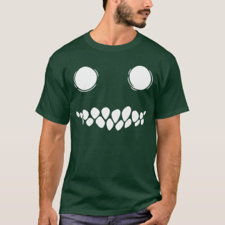 T-shirt Creepy Smile Face Halloween Horror Costume Art Par