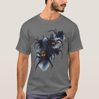 T-shirt Creepy Spider Halloween Horror Apparel girl