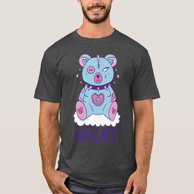 T-shirt Creepyeddy What Horror Murderouseddy Bear What gir (Devant)