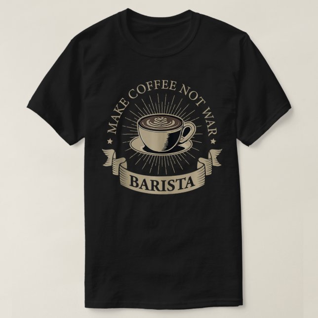 T-shirt Créer Café PasBarista Café Maker 17 (Design devant)