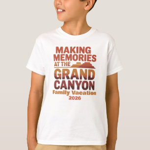 T-shirt Créer des souvenirs au Grand Canyon Voyage