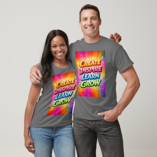T-shirt Créer Inspirer Apprendre Grandir