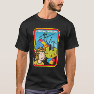T-shirt Créer mondes Ingénieur Maître Constructeur Constru