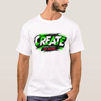 T-shirt Créer sans limites Camo vert toxique urbain